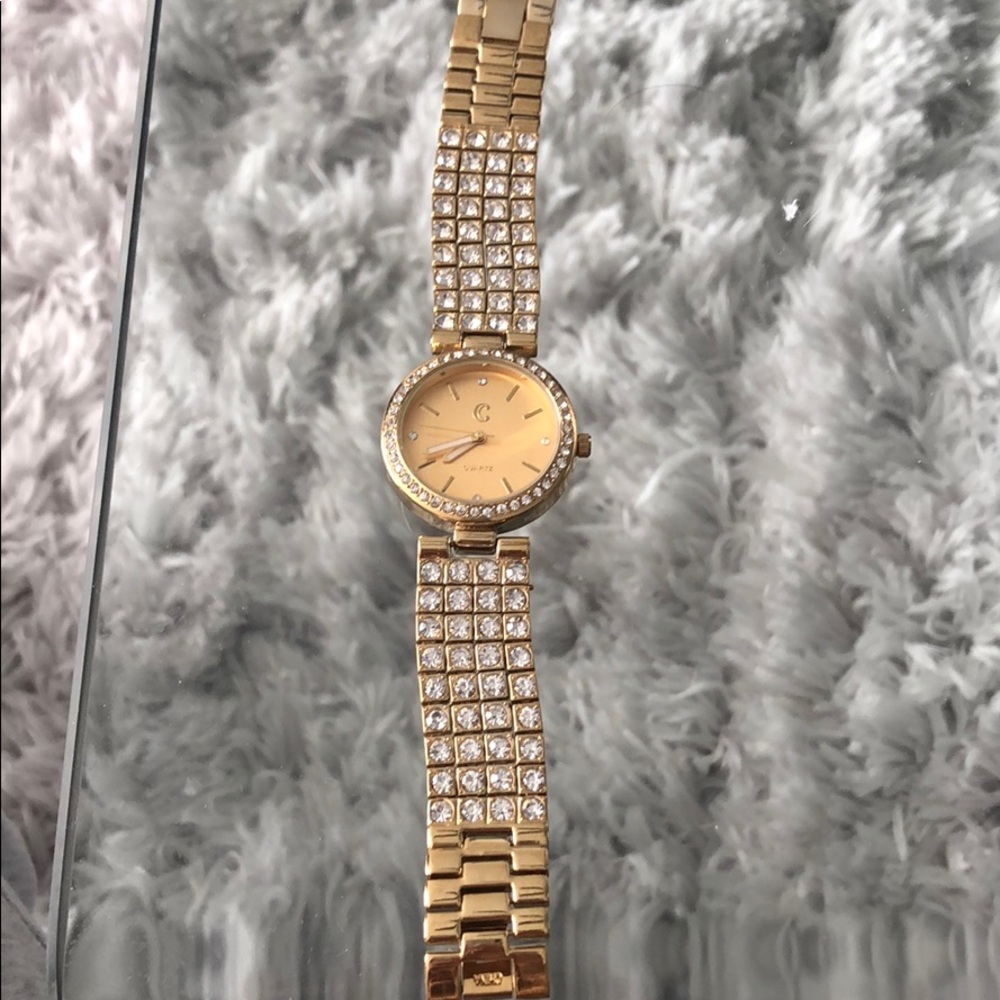 Gold and silver watch